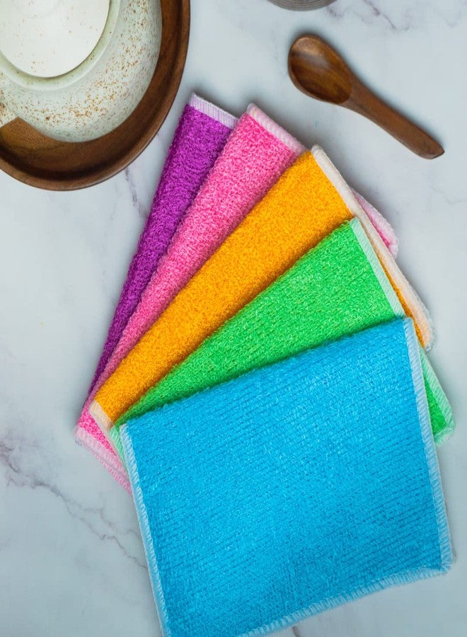 موش منشفة تنظيف قابلة لإعادة الاستخدام من الخيزران فائقة الامتصاص، مضادة للروائح، خالية من الوبر والخطوط - قطعة قماش متعددة الأغراض للمطبخ والسيارة والنوافذ والزجاج والأواني والأثاث. - Image 3